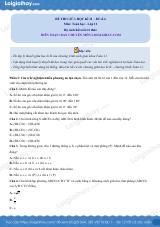 Đề thi giữa kì 2 Toán 11 Kết nối tri thức - Đề số 6